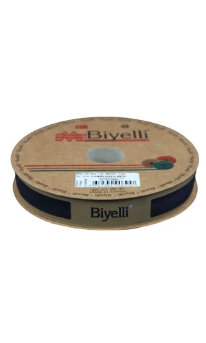 Biye Deri Katlı 753 Lacivert 2 cm 25 Metre %100 Polyester