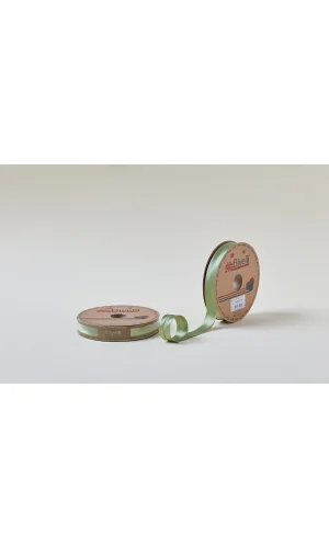 Biye Saten Katlı 017 Ceviz Yeşili 2 cm 25 Metre %100 Polyester