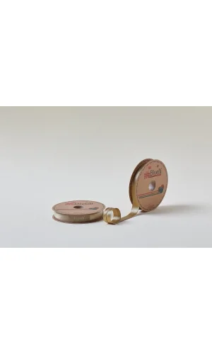 Biye Saten Katlı 035 Kahverengi 2 cm 25 Metre %100 Polyester