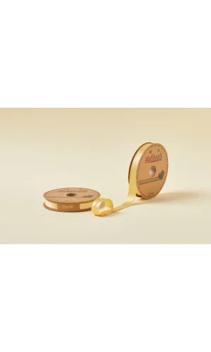 Biye Saten Katlı 049 Sarı 2 cm 25 Metre %100 Polyester