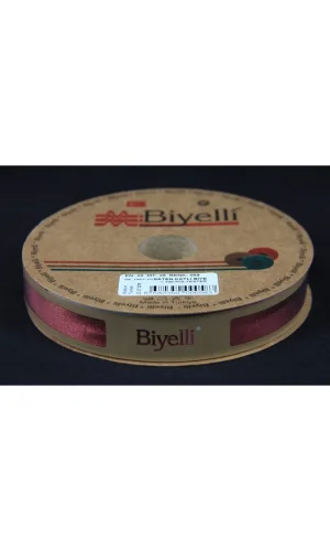 Biye Saten Katlı 059 Koyu Kiremit 2 cm 25 Metre %100 Polyester