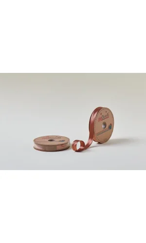 Biye Saten Katlı 064 Kahverengi 2 cm 25 Metre %100 Polyester