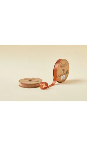 Biye Saten Katlı 072 Kahverengi 2 cm 25 Metre %100 Polyester