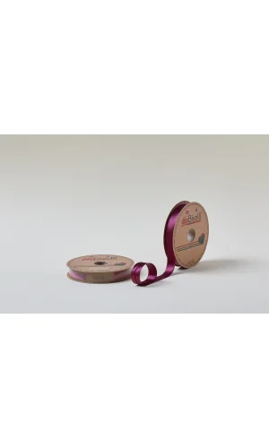 Biye Saten Katlı 075 Mürdüm 2 cm 25 Metre %100 Polyester