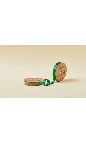 Biye Saten Katlı 093 Koyu Yeşil 2 cm 25 Metre %100 Polyester