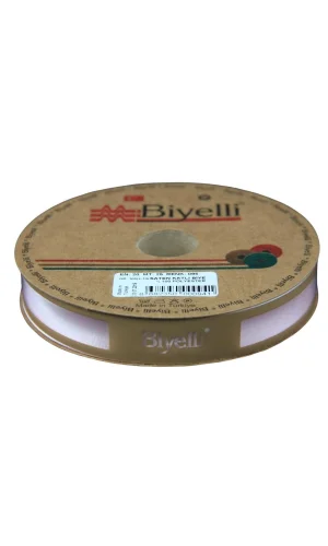 Biye Saten Katlı 095 Açık Pembe 2 cm 25 Metre %100 Polyester