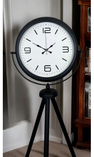 Black Balance Tripod Ayaklı Saat