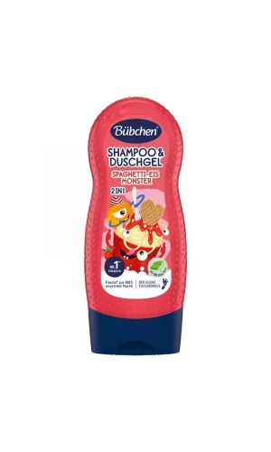 Bübchen Çocuk Şampuan&Duş Jeli 2 in 1 Spaghetti-Eis Monster 230 ml