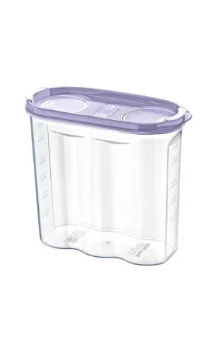 BUFFER® 2 Kapaklı Ölçekli Erzak Kuru Gıda Saklama Kutusu Kabı - 1,7 Litre - SA935