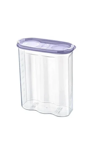 BUFFER® 2 Kapaklı Ölçekli Erzak Kuru Gıda Saklama Kutusu Kabı 2,4 Litre-SA940