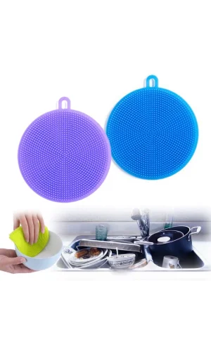 BUFFER® 2li Kir Tutmaz Tırtıklı Yüzey Bulaşık Yıkama Pedi