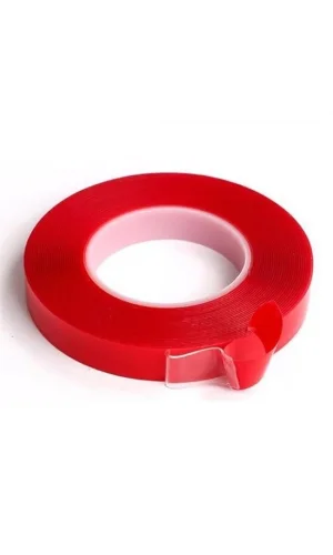 BUFFER® 2 Metre Güçlü Yapışkanlı Çift Taraflı Slikon Pratik Şeffaf Bant