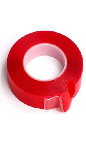 BUFFER® 2 Metre Şeffaf Ekstra Güçlü Banyo Mutfak Posta Ofis Çift Taraflı Akrilik Silikon VHB Bant