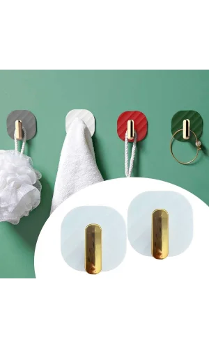 BUFFER® 2li Yapışkanlı Retro Askılık Dolap Kapak Kulpu Beyaz