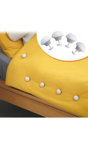 BUFFER® 4 Adet Mantar Model Yorgan Kılıfı Ve Çarşaf Tutucu Sabitleyici