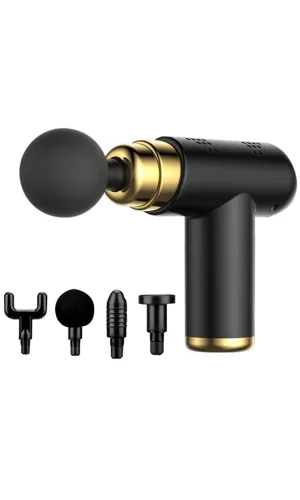 BUFFER® 4 Başlıklı USB Şarj Olabilen Masaj Tabancası