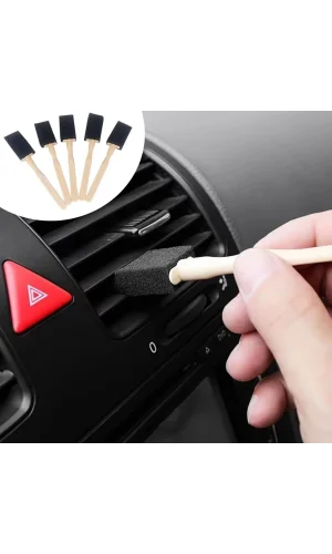 BUFFER® 5li Araba Havalandırma Temizleme Fırçaları Klima Çıkışları,Toz Alma&Otomobil İçi Detaylı Mini Temizlik Aparatları