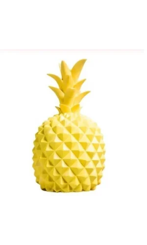 BUFFER® Ananas Şeklinde Desenli Büyük Boy Pilli Masa ve Gece Lambası