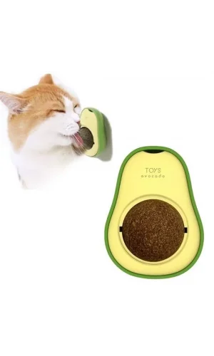 BUFFER® Avokado Model Yapışkanlı Kedi Oyuncağı Yenilebilir Kedi Nanesi Otu