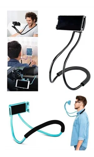 BUFFER® Boyuna Asılan Ergonomik 360 Derece Cep Telefonu Tutucu Stand