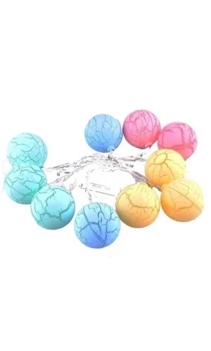 BUFFER® Dekoratif Minik 10 Toplu Ledli  Dekoratif Dolama Renkli Led