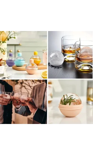 BUFFER® Hunili Altı Silikon Kolay Çıkabilen Büyük Boy Küre Buzluk