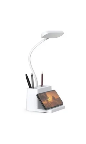 BUFFER® Kalemlikli USBli Dokunmatik 3 Kademeli 360 Derece Özel Göz Korumalı led Lityum Masa Lambası