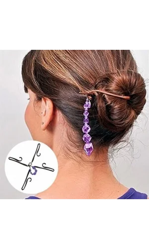 BUFFER® Kolay Saç Toplama Örgü Yapma Tokası Saç Şekillendirme Seti