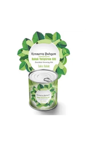 BUFFER® Konserve Bahçem Evde Konservede Sakız Kabak Yetiştirme Kiti
