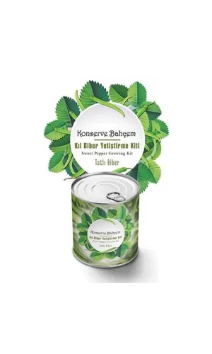 BUFFER® Konserve Bahçem Evde Konservede Tatlı Sivri Biber Yetiştirme Kiti