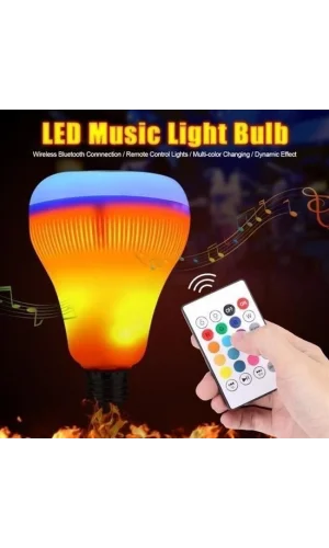 BUFFER® Kumandalı Bluetooth Hoparlör Ampul LD-37