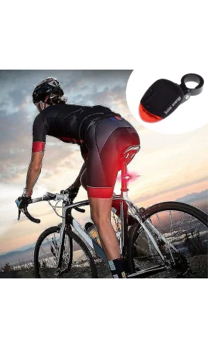 BUFFER® LED Güneş Enerjisi ile Şarj Edilebilir Bisiklet Kuyruk Lambası Solar Bisiklet Lambası