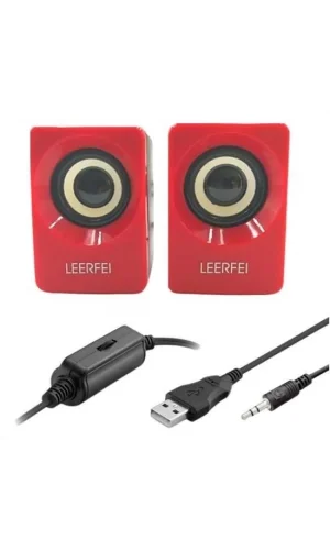 BUFFER® N62 1+1 Multimedia USB ve Jacklı Mini Hoparlör Yüksek Stereo Ses Sistemi