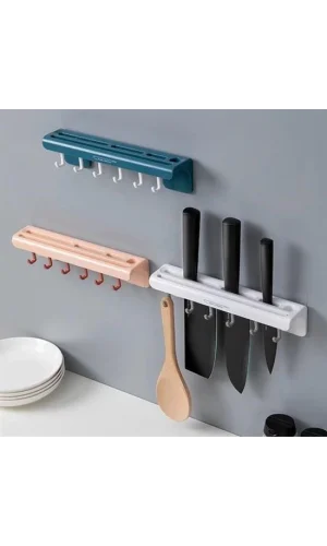 BUFFER® Pratik Çoklu Bıçak Askısı Mutfak Bıçak Düzenleyici Organizer Dayanıklı Bıçaklık