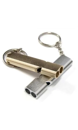 BUFFER® SOS Acil İmdat Düdüğü Alüminyum Islık Anahtarlık Kamp Yürüyüş Aksesuar Araçları