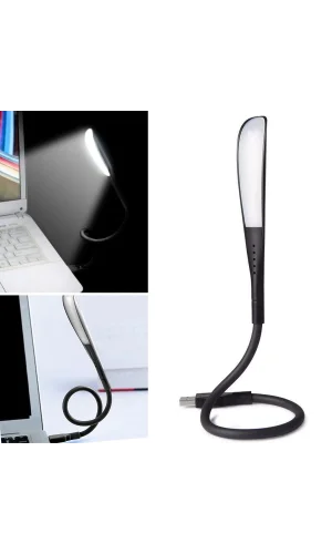 BUFFER® USB Girişli 14 Ledli 3 Kademeli Dokunmatik Masa/Kitap Okuma Lambası Ledi Siyah