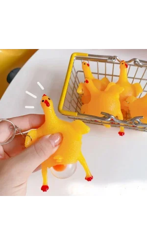 BUFFER® Yumurtlayan Eğlenceli Tavuk Anahtarlık