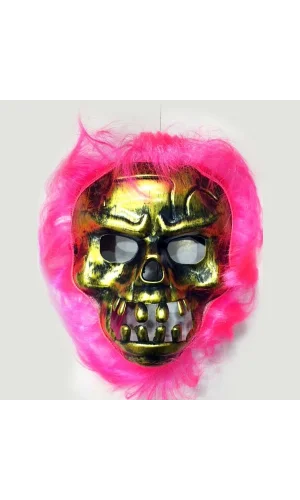 Cadılar Bayramı Maskesi Pembe