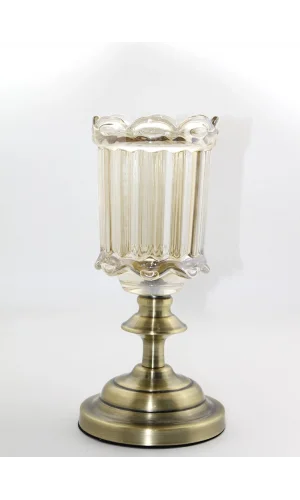 Cam Şamdan Tekli Model 5