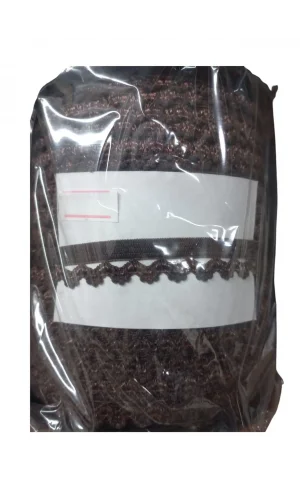 Çamaşır Lastiği Dantelli 1 cm 75 Metre 1 Top Kahverengi