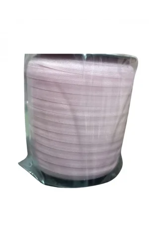 Çamaşır Lastiği Düz 1 cm  1 Metre Açık Pembe