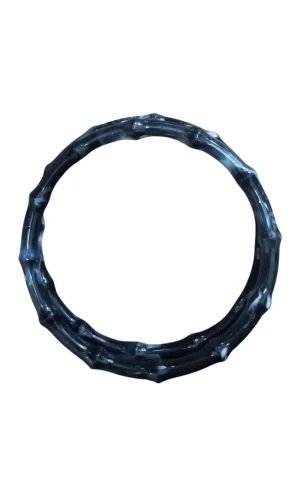 Çanta Sapı Akrilik Yuvarlak Siyah