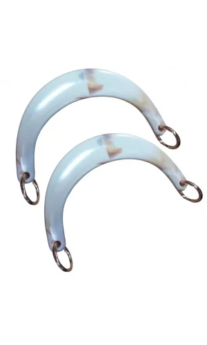 Çanta Sapı Ay Model Beyaz 17 cm