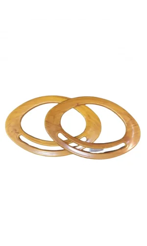 Çanta Sapı Oval Açık Kahverengi 18 cm