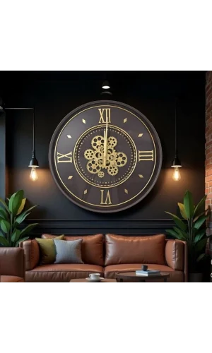 Çarklı Duvar Saati 55 cm