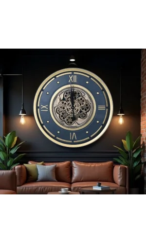 Çarklı Duvar Saati 60 cm