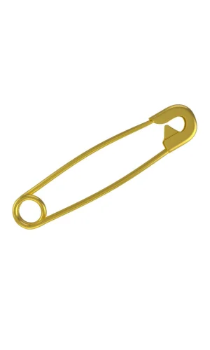 Çengelli İğne 3 cm Altın Renk 50 Adet