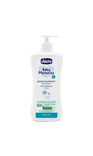 Chicco Baby Moments Göz Yakmayan Yenidoğan Saç ve Vücut Şampuanı 500 ml
