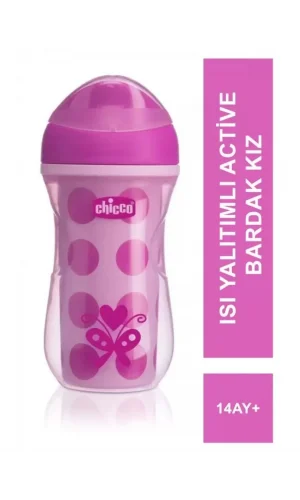 Chicco Isı Yalıtımlı Active Bardak 14 Ay+ 266 ml - Pink