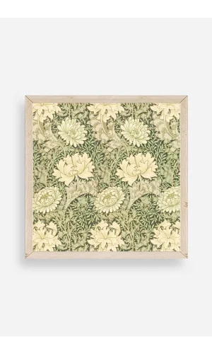 Çiçek Ahşap Çerçeveli Tablo